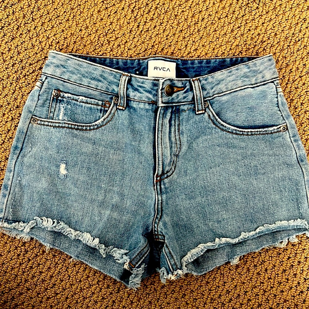 RVCA distressed shorts
